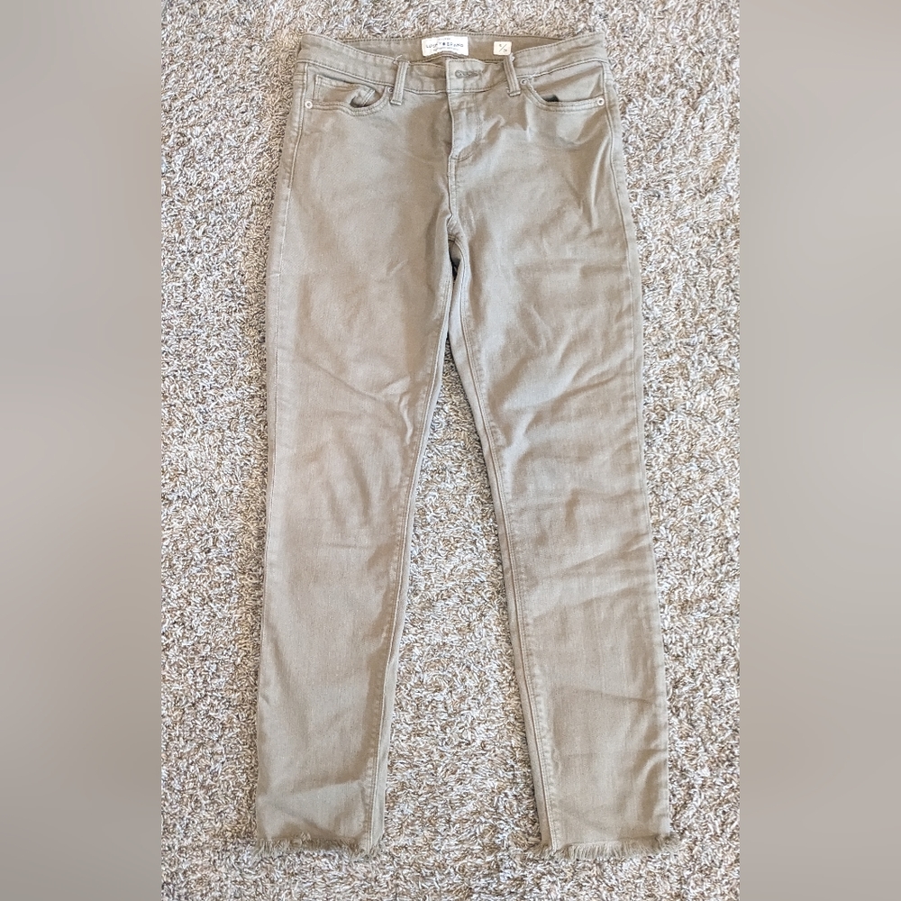 Lucky Brand AVA skinny jeans 6/28 olive tan
